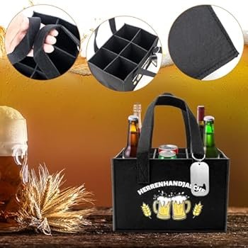 Bottle Carrier with Dividers and Handles