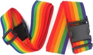 Luggage Straps Adjustable Bag Strap Keep Suitcase Secure While Non-Slip Travel Luggage Straps Yellow