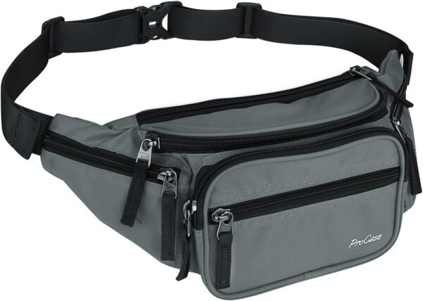 71VlNBv5AkL._AC_SL1500_ Waist Bag Hip Pack For Travel Hiking Running Outdoor Sports Large Black