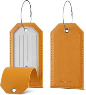 Luggage Tags 2 Pack Baggage Tags for Suitcase Backpacks Briefcase