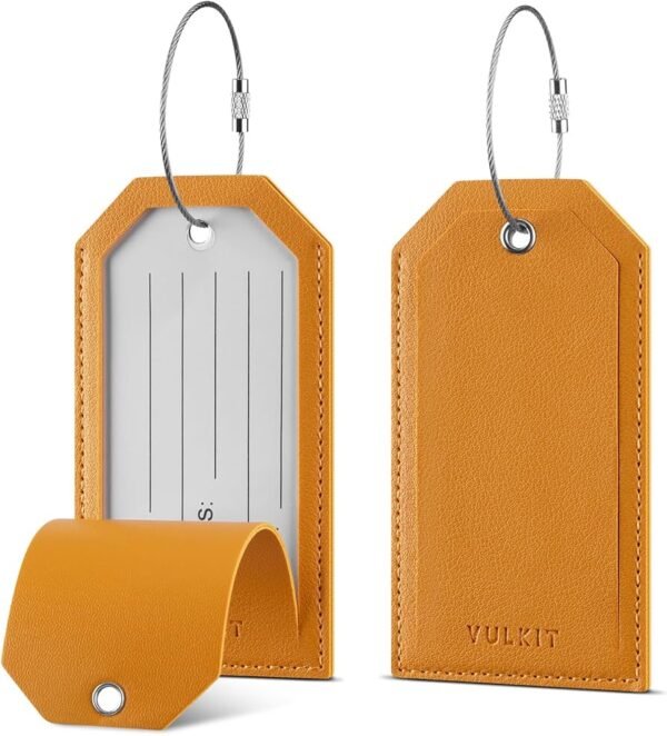 811dXIcMaBL._AC_UF894,1000_QL80_ Luggage Tags 2 Pack Baggage Tags for Suitcase Backpacks Briefcase