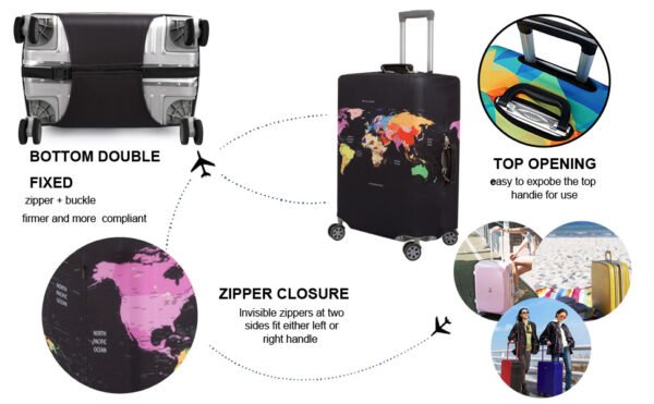 Thicker Luggage Cover Elastic Suitcase Protector Fits