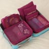 Perfectlive Travel 6 In 1 Set Pouch Luggage Organizer Clothing Laundry Sleeves Compact Storage Packing Bag Travel Bag