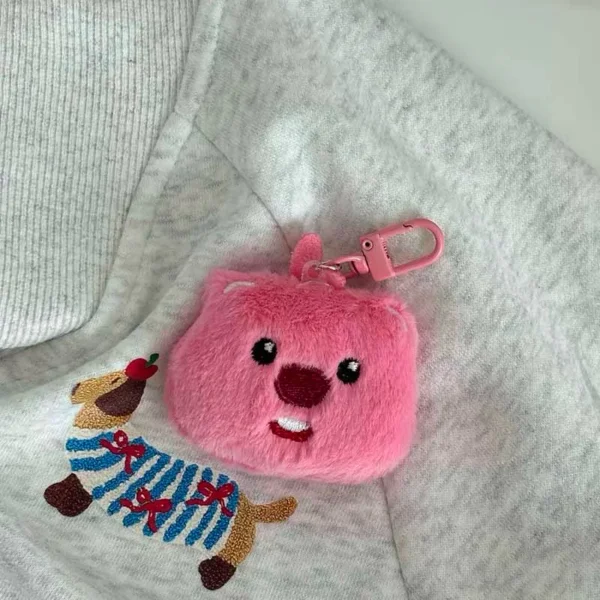 Pink Loopy Keychain