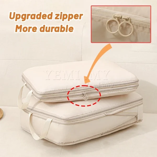 my-11134207-820l8-mh0hdjfl9iq115.webp MY Stock 4 Set Compression Packing Cubes Travel Organizer Bags Lightweight Luggage Storage