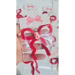 RIBBON BOW KEYCHAIN 1 PCS
