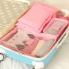 6 In 1 Travel Organizer Sets Clothes Storage Bags Luggage Pouches Organizer Bag Beg Sandang